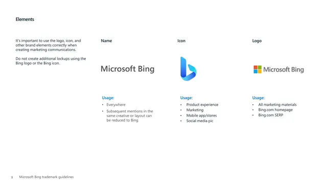 Brand elements (name, icon, logo)