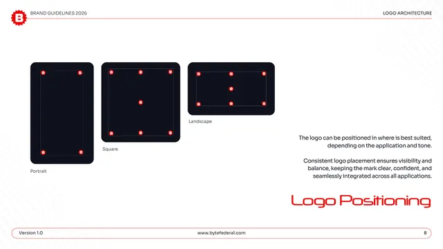 Byte Federal logo positioning