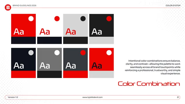 Byte Federal color combinations