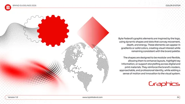 Byte Federal graphic elements, light-mode, technical, light