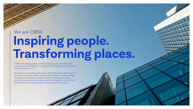 CIBSE Brand Guidelines - We are CIBSE, corporate-clean, photographic, cool