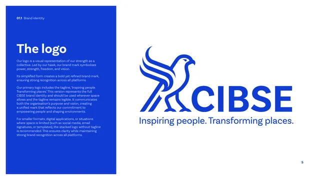 CIBSE Brand Guidelines - The logo, corporate-clean, minimal, cool