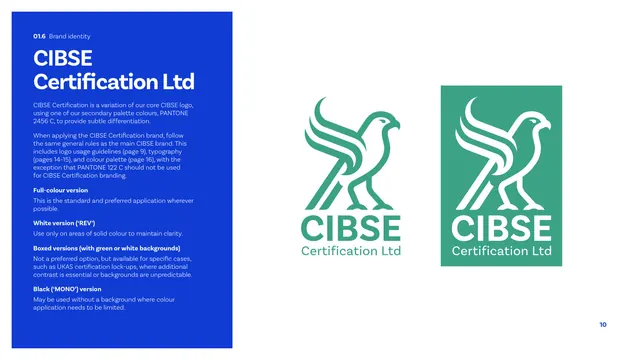 CIBSE Brand Guidelines - CIBSE Certification Ltd