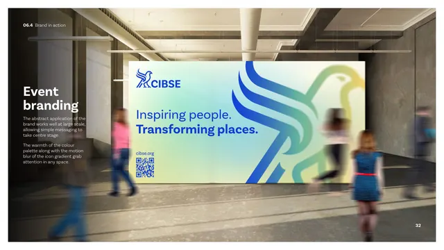 CIBSE Brand Guidelines - Event branding, photographic, corporate-clean, cool