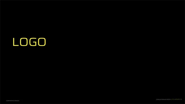 Logo section divider, dark-mode, technical, dark