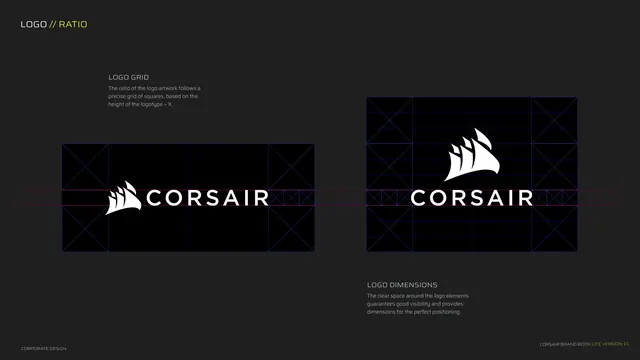 Logo ratio, grid and clear space