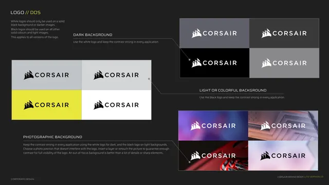 Logo do's, background usage