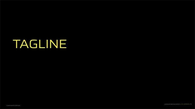 Tagline section divider