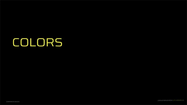Colors section divider
