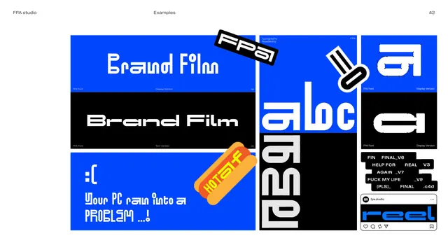 Examples, expressive type posters