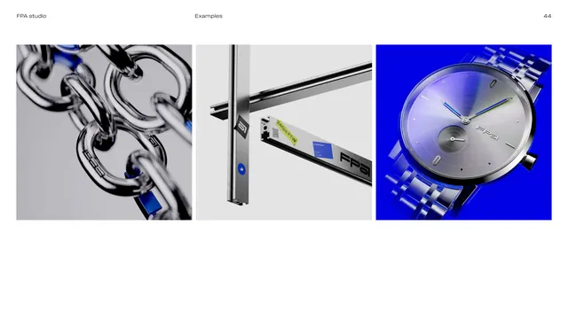 Examples, 3D chrome renders