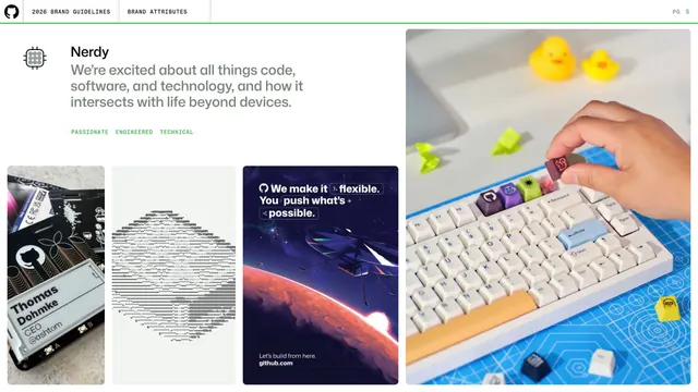 Nerdy attribute in copy, design, experiences