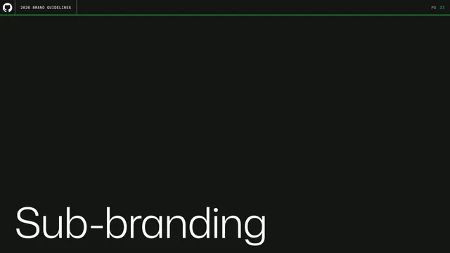 Sub-branding section divider