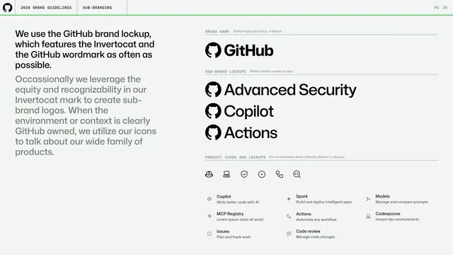 Sub-branding lockups and product icons