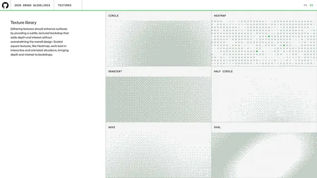 GitHub guidelines - texture library grid