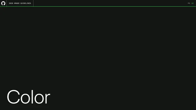 GitHub guidelines - Color section divider