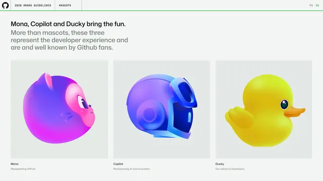 GitHub guidelines - meet the mascots