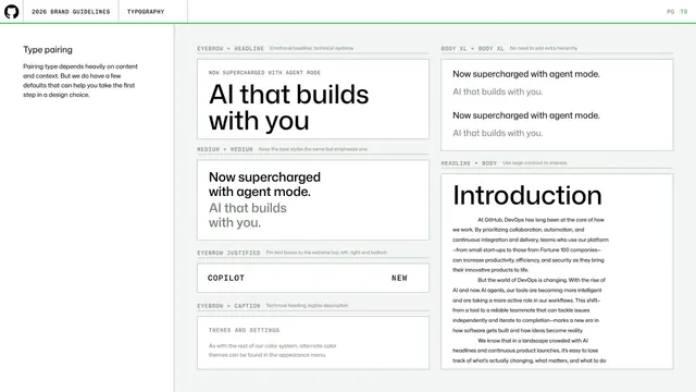 GitHub guidelines - type pairing