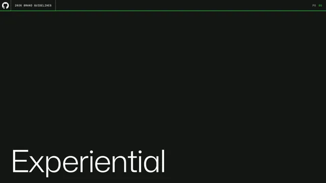 GitHub guidelines - Experiential section divider