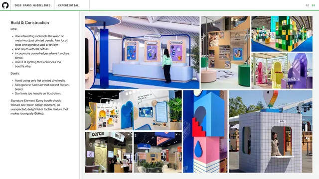 GitHub guidelines - booth build and construction