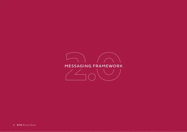 Section divider 2.0 Messaging Framework, minimal, technical, warm