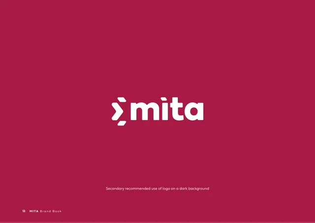 Logo Variations (white on crimson), minimal, corporate-clean, warm