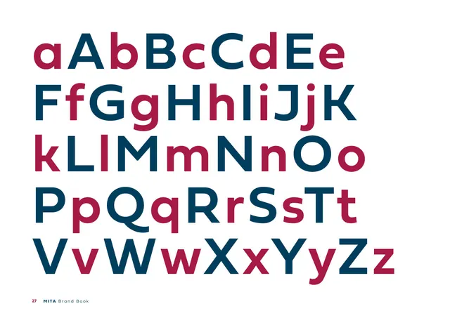 Fieldwork Geo alphabet specimen (brand colours), minimal, technical, light