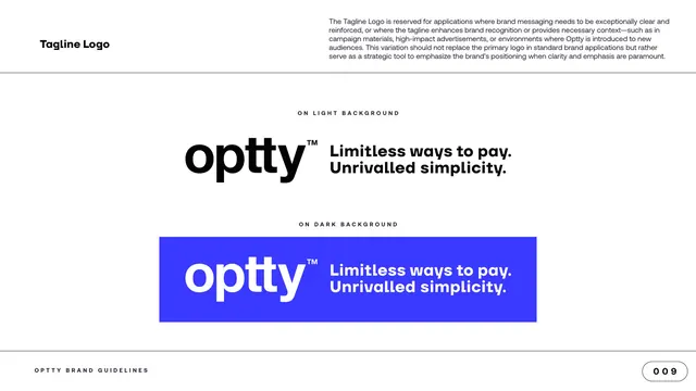 Tagline Logo on light and dark, minimal, corporate-clean, light