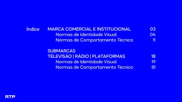 RTP guidelines table of contents