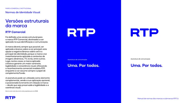 RTP Comercial mark, positive and negative with signature