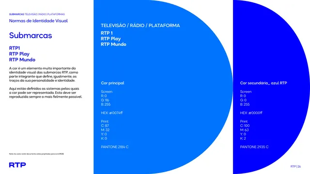 Sub-brand color, RTP1 / RTP Play / RTP Mundo blue