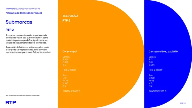 Sub-brand color, RTP2 orange