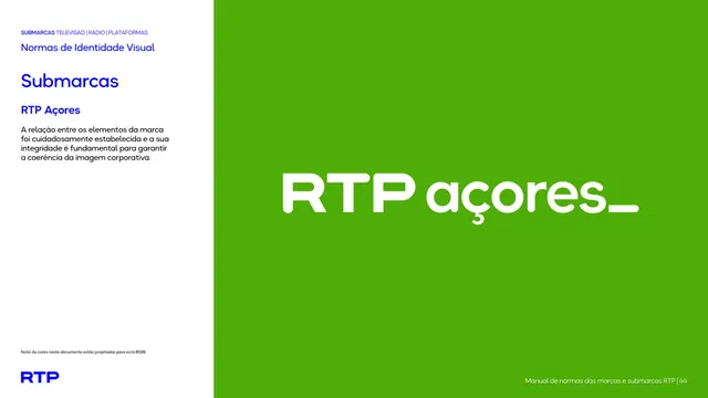 RTP Açores wordmark reveal