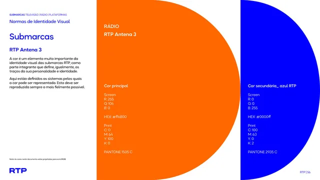 RTP Antena 3 color spec
