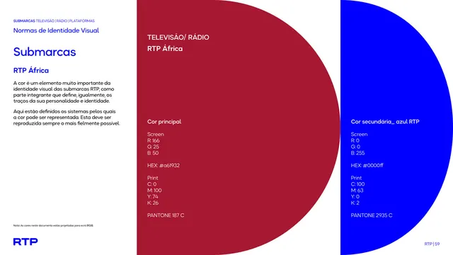 RTP África color spec