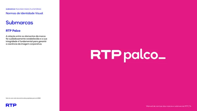 RTP Palco wordmark reveal