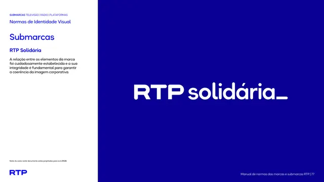 RTP Solidária wordmark reveal