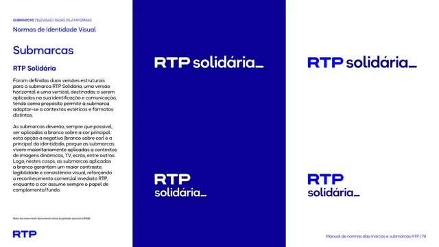 RTP Solidária submarca lockups