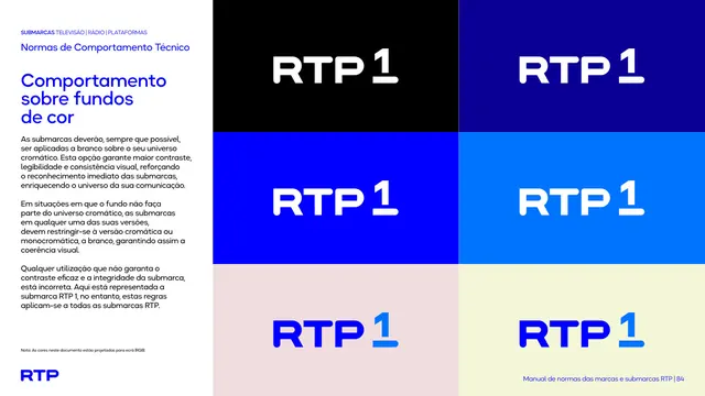 RTP1 behavior on color backgrounds grid