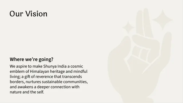 Shunya India Our Vision page