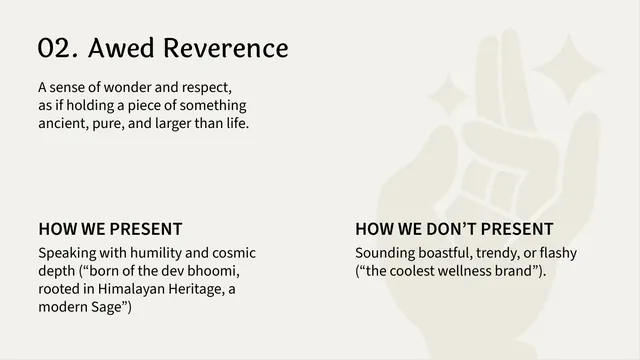 Shunya India Awed Reverence tone-of-voice page