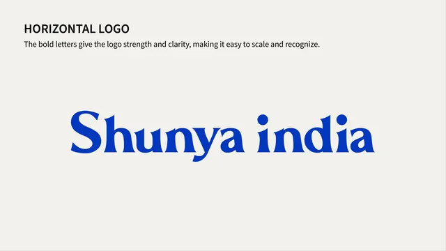 Shunya India horizontal logo lockup