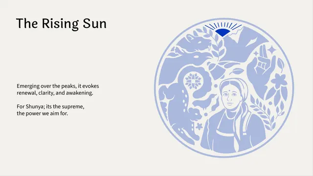 Shunya India crest breakdown - The Rising Sun
