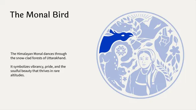 Shunya India crest breakdown - The Monal Bird