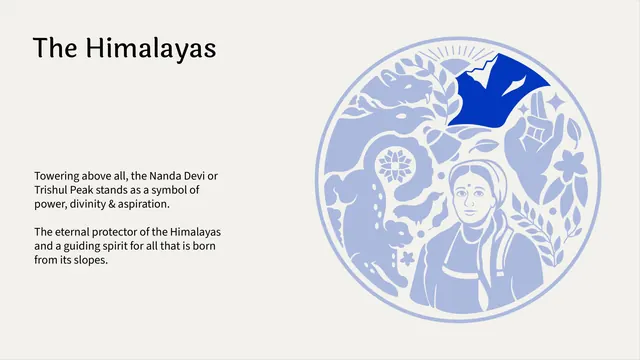 Shunya India crest breakdown - The Himalayas