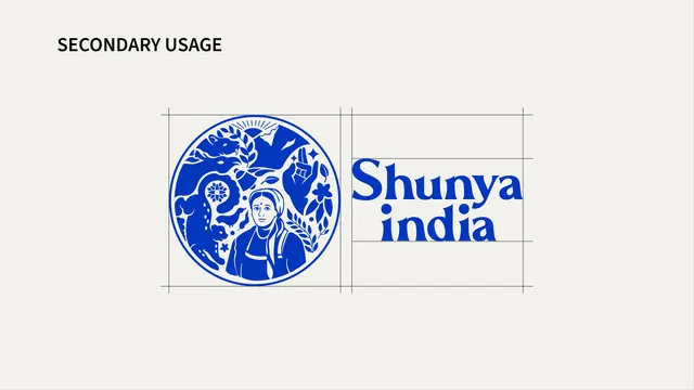 Shunya India secondary horizontal logo lockup