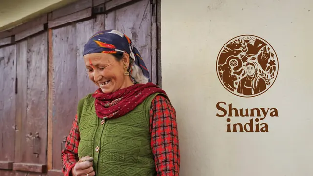 Shunya India logo on lifestyle photo - umber treatment