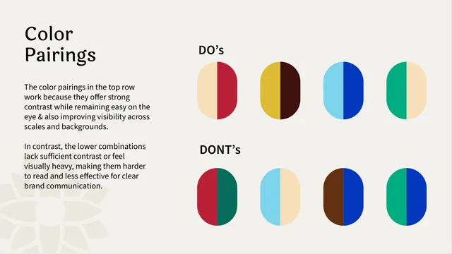 Shunya India color pairings do's and don'ts
