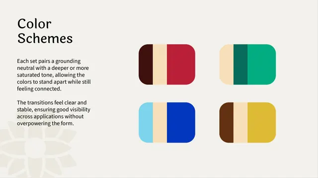 Shunya India color schemes - three-tone bands