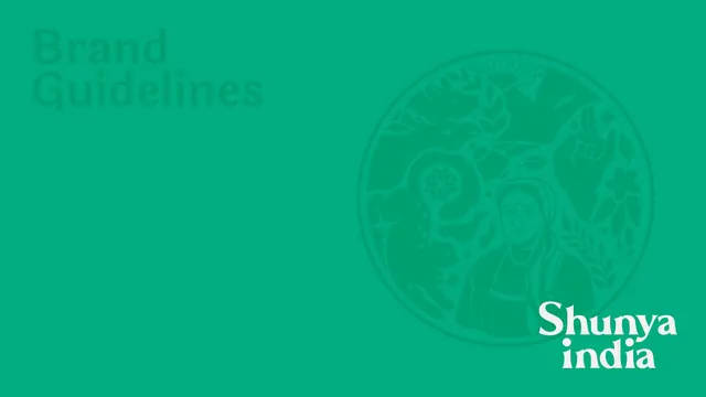 Shunya India brand guidelines, editorial, minimal, vibrant